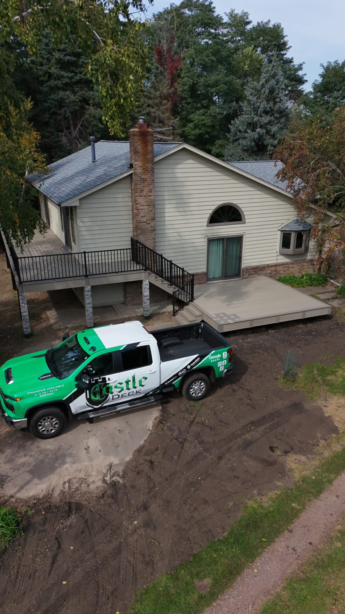 Custom deck building in Hennepin County MN by Castle Deck
